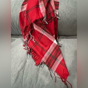 Pottery Barn Plaid Throw Blanket